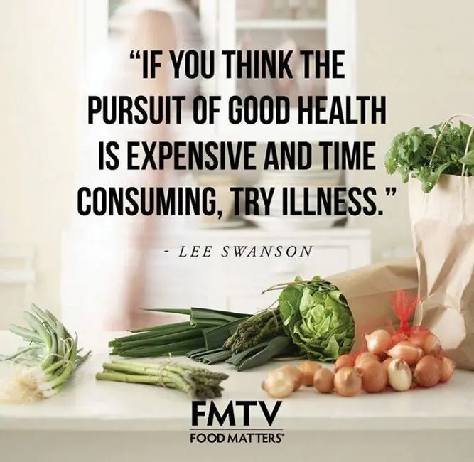 A quote about good health