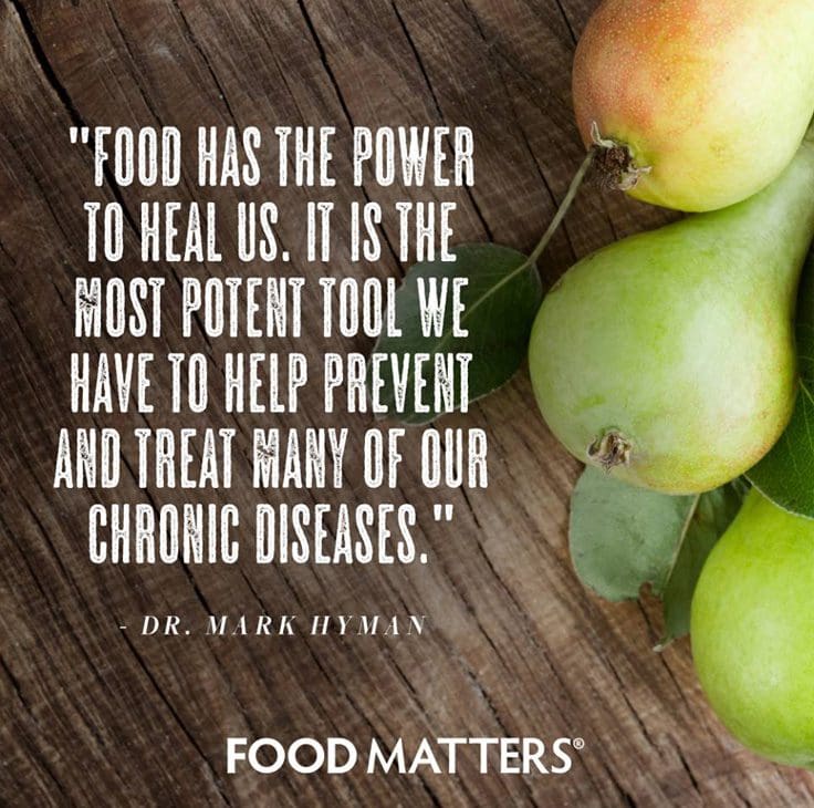 A quote about food and healing